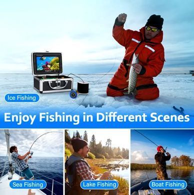 Камера підводна для рибалок Visual Fishing 7" 15 метрів 4500mAh + Кейс