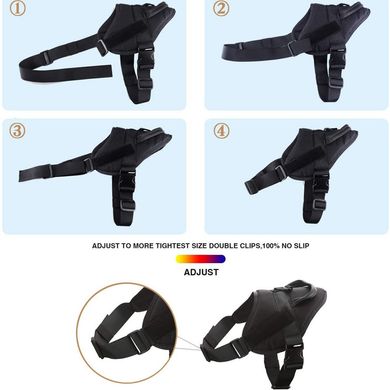 Тактический нагрудный ремень шлея для служебной и домашней собаки размер L